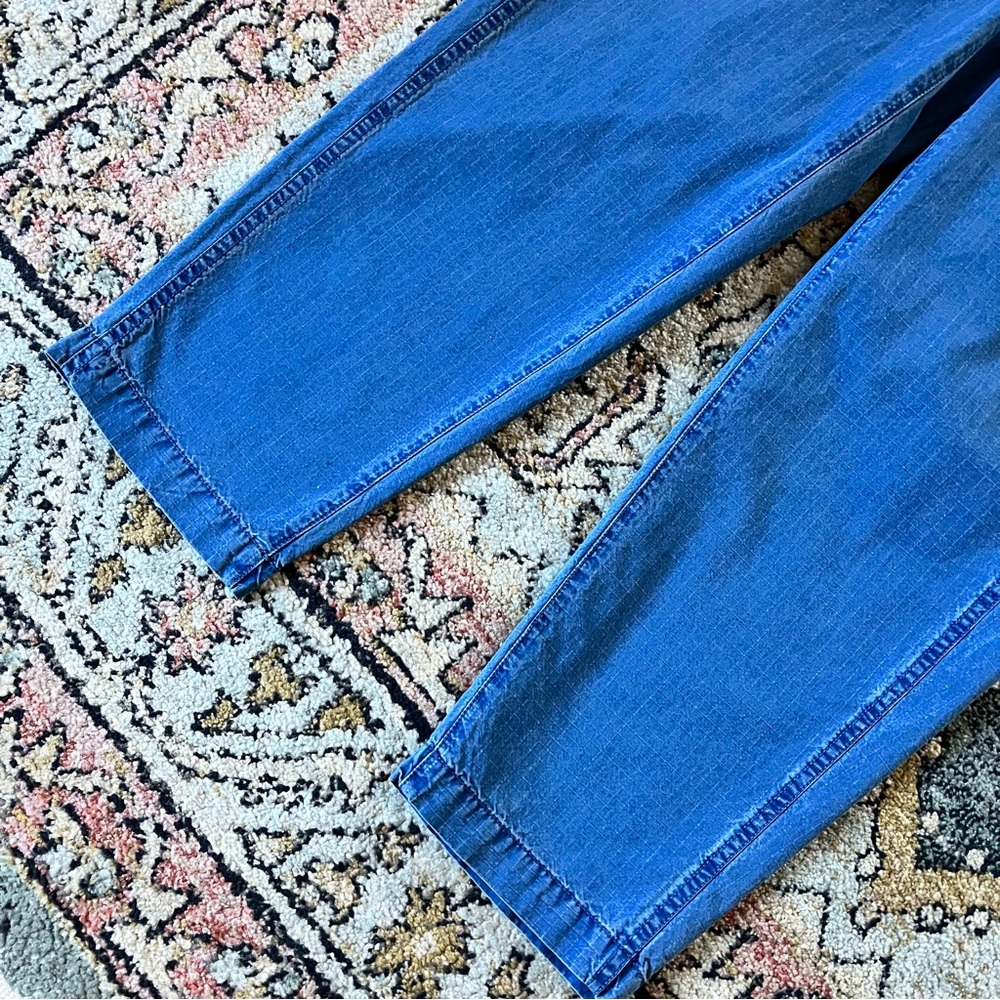Madewell Indigo Ripstop Drawstring Cargo Pants Blue Sz 26 - Picture 6 of 10